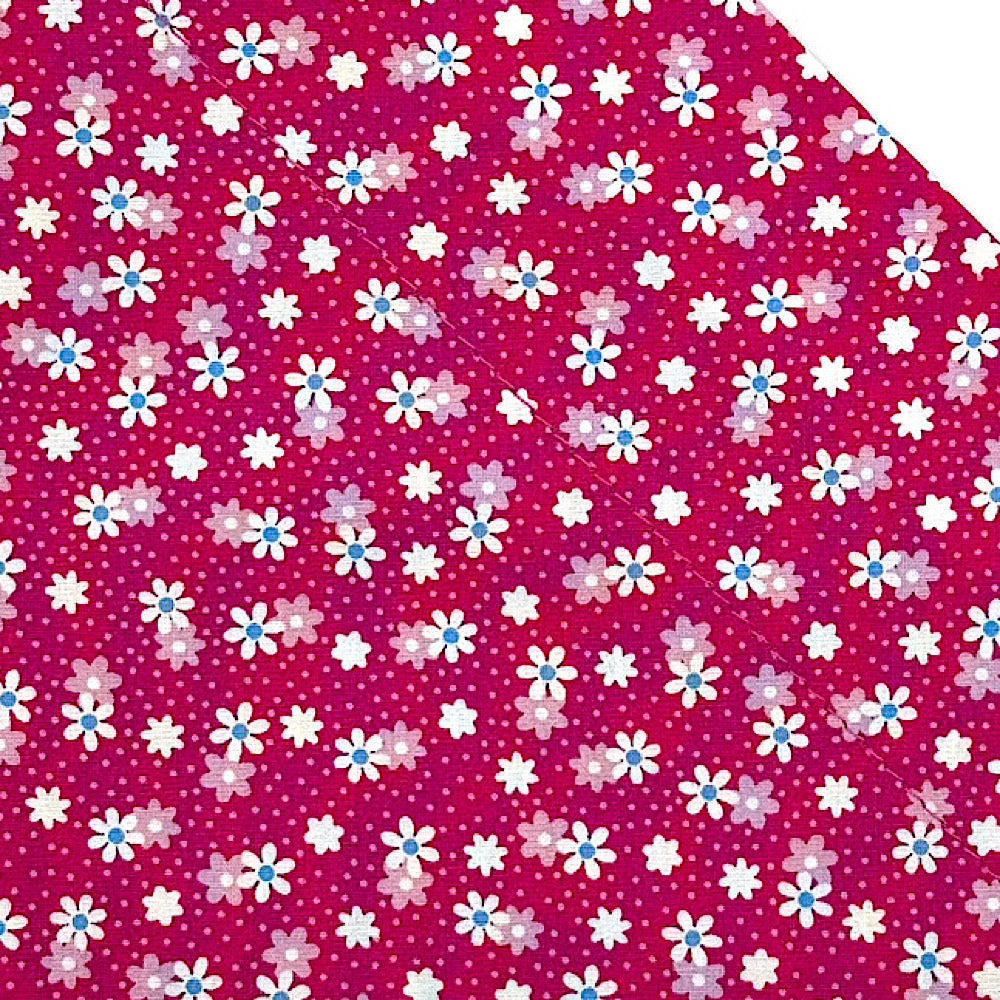 Hot Pink Floral Print dog collar