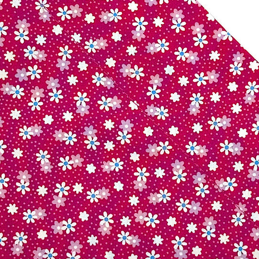 Hot Pink Floral Print dog collar