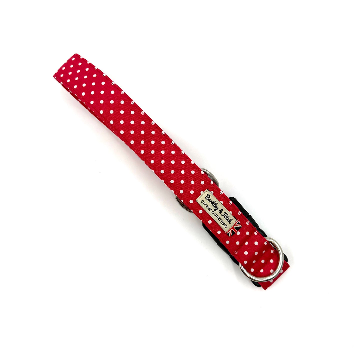 Red Spot Print dog collar