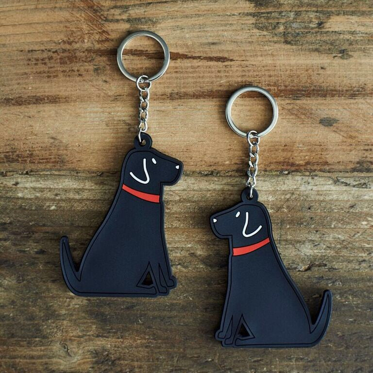Black lab key ring by sweet William
