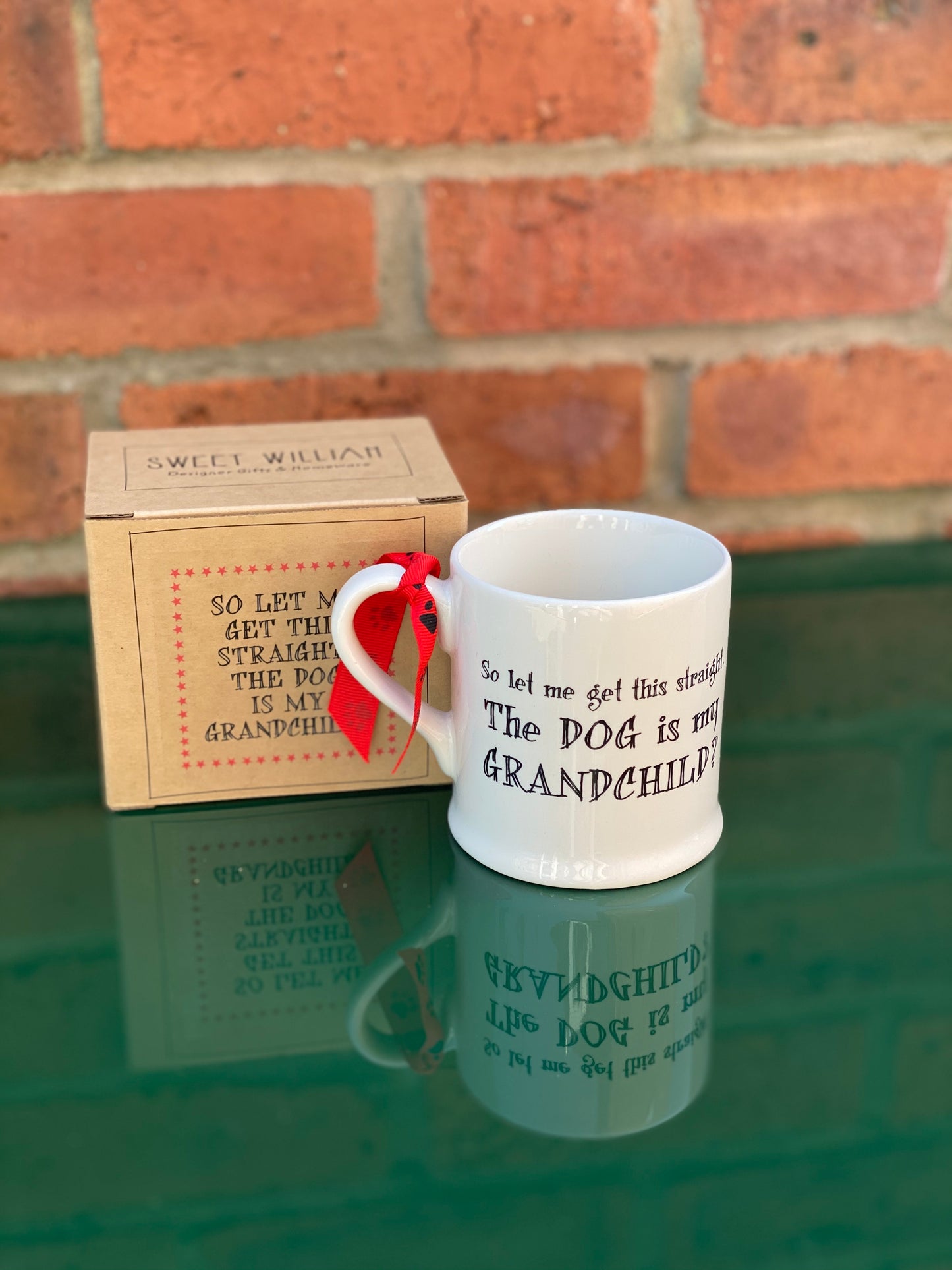 “The dog is my grandchild” mug