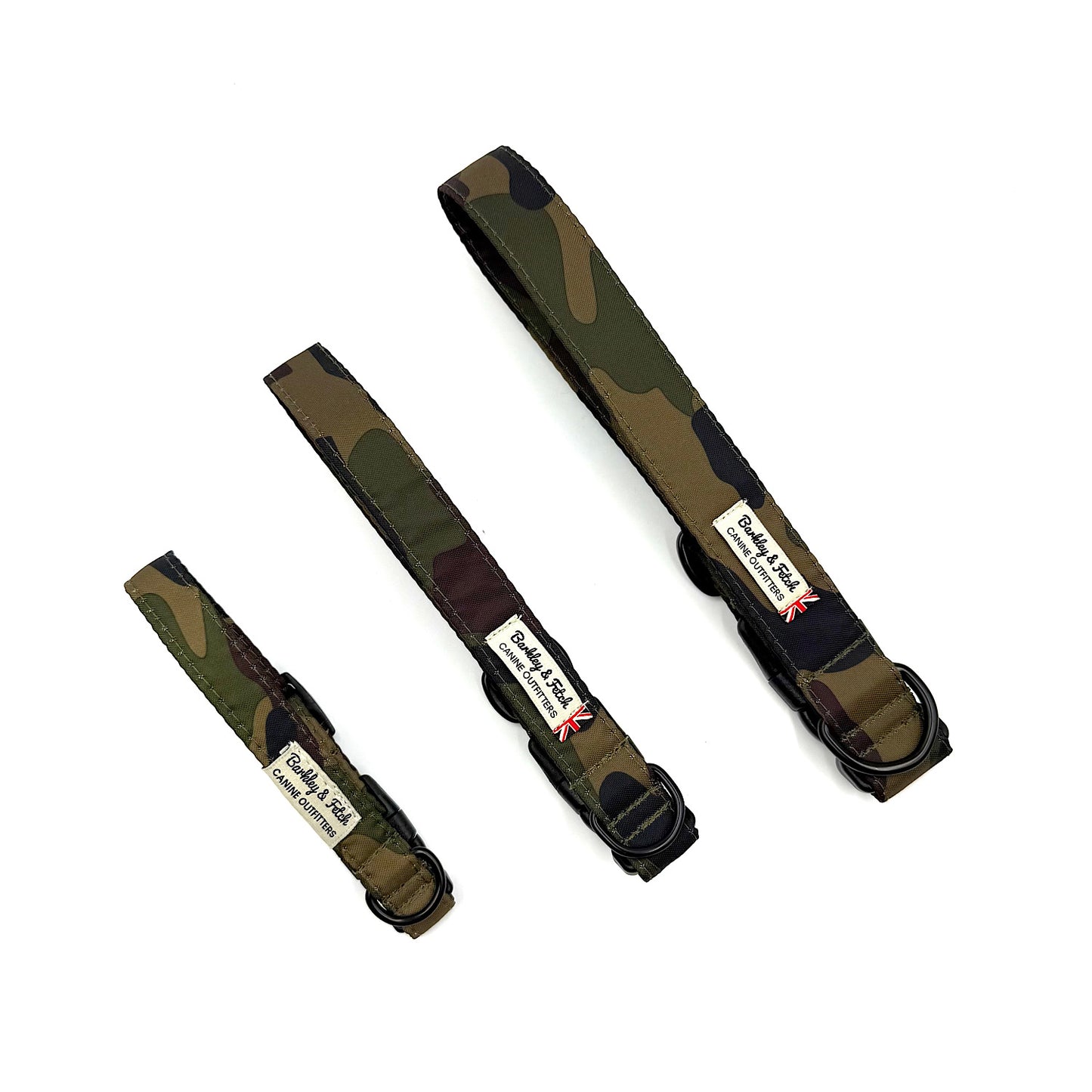 Khaki Camo Print dog collar