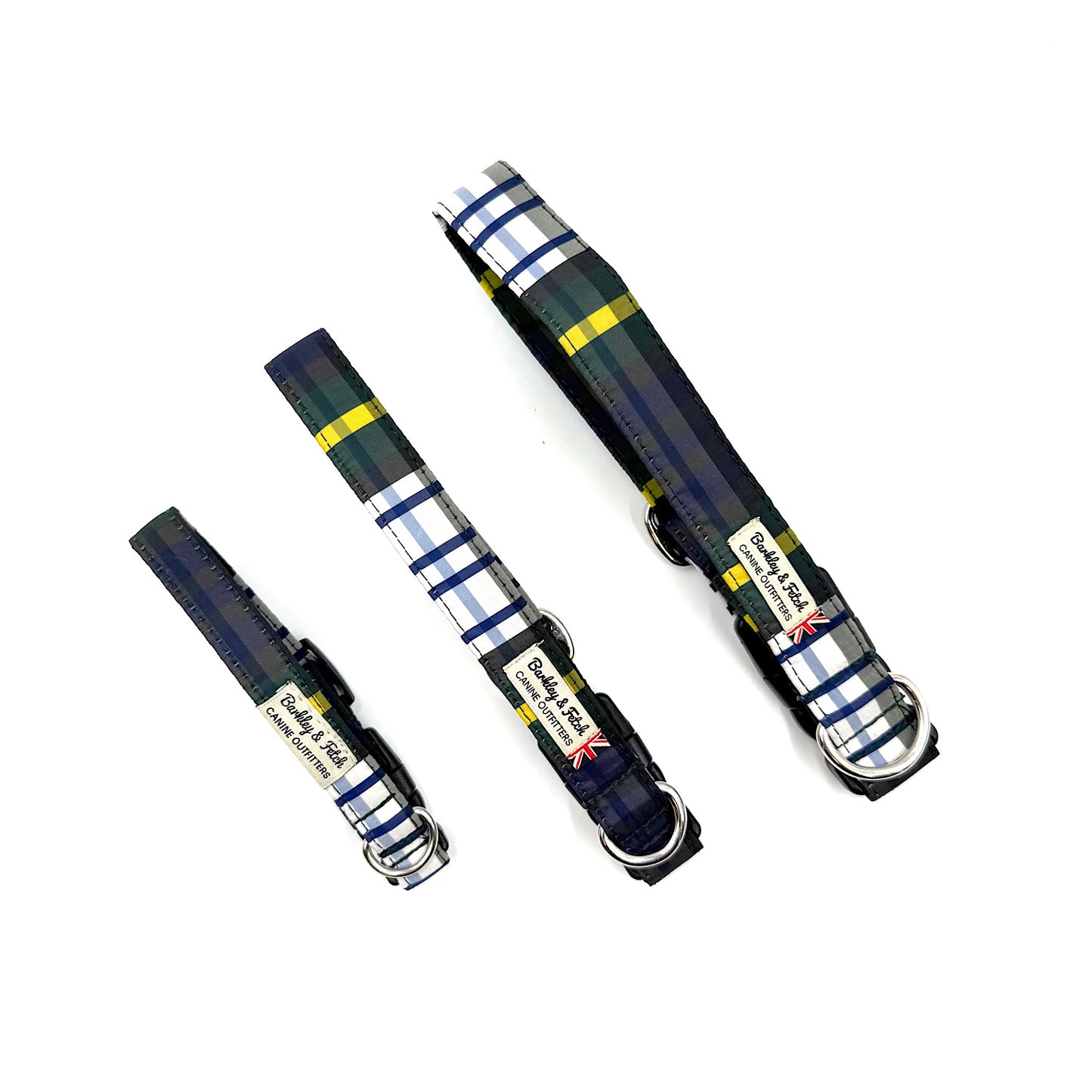 Weatherproof Tartan dog collar