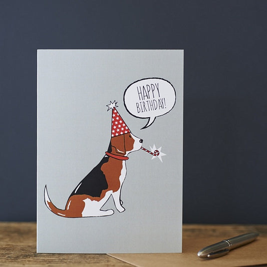 Beagle birthday card