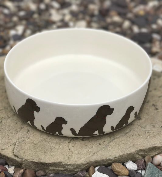 Cockapoo Dog Bowl (large - brown)