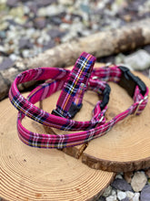 Load image into Gallery viewer, Classic tartan in bright pink collar