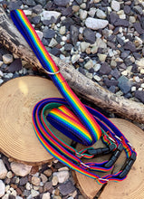Load image into Gallery viewer, Rainbow collars &amp; lead