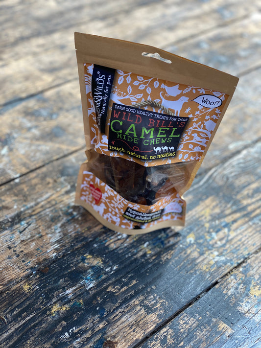 Camel “hide” chews from Green & Wilds