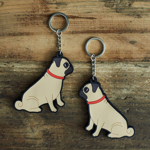 Pug key ring by sweet William