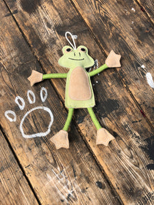 Francois le frog “eco” chew toy