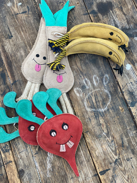 Barry the banana eco friendly dog toy chew