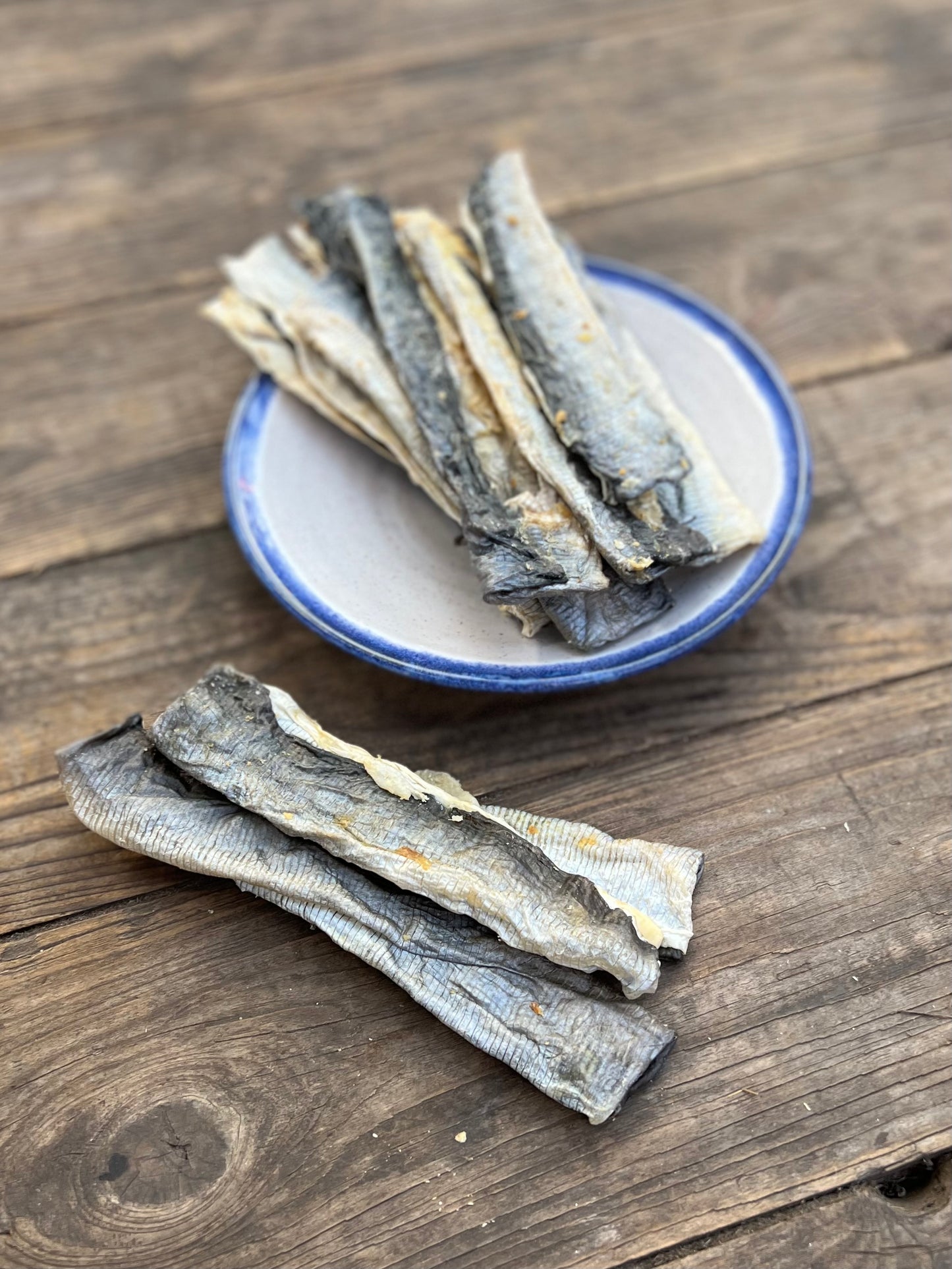 Natural fish skins