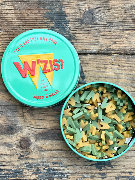 Slipper & biscuit treats (in tin) By W’zis