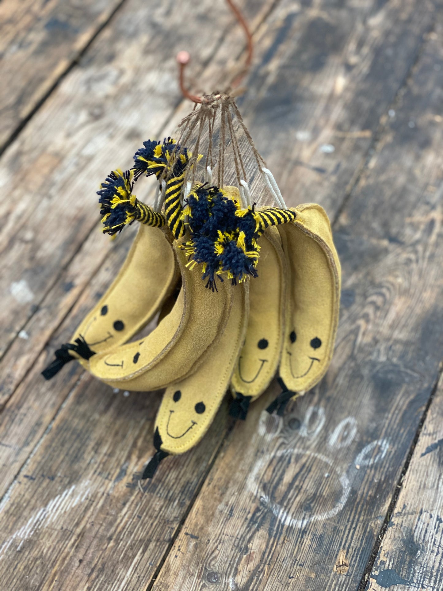 Barry the banana eco friendly dog toy chew