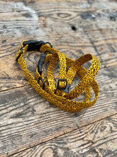 Load image into Gallery viewer, Yellow/black Pawsome “wild side” collars &amp; Lead by Barkley &amp; Fetch