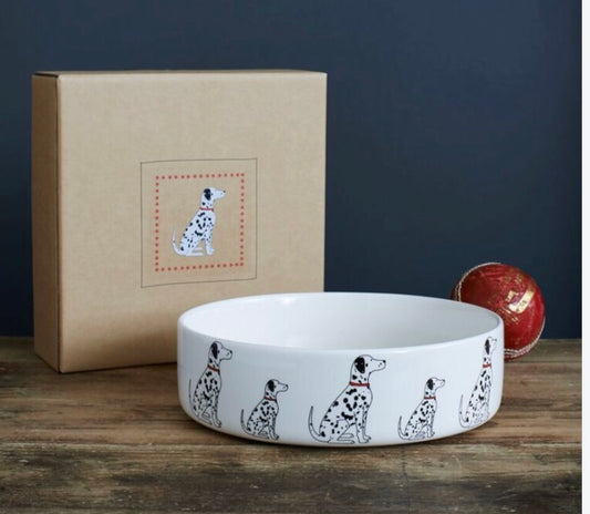 Dalmatian bowl (large-Black/white)