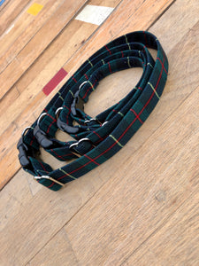 Green/red/navy window pane check collar by Barkley & Fetch