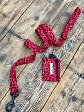 Load image into Gallery viewer, Red leopard print dog collars