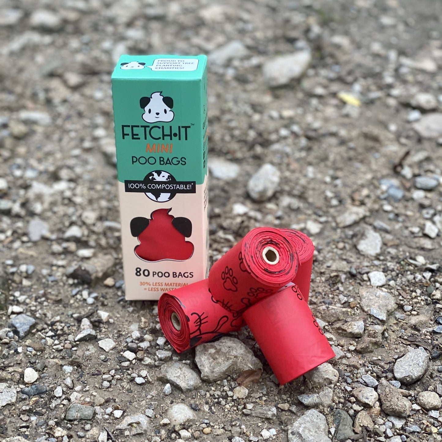 Mini toy/small breeds “Fetch it” compostable poop bags