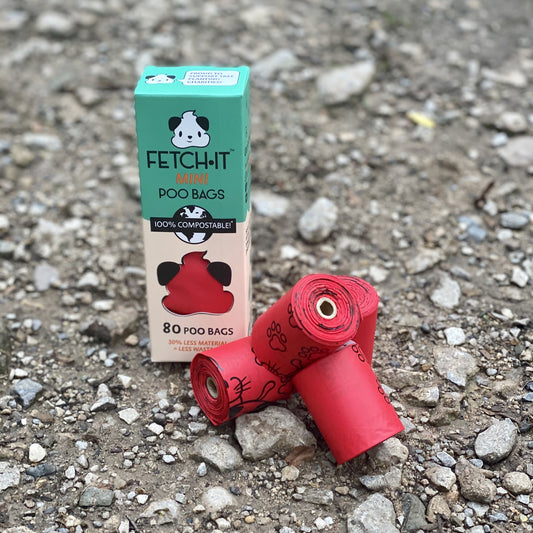 Mini toy/small breeds “Fetch it” compostable poop bags