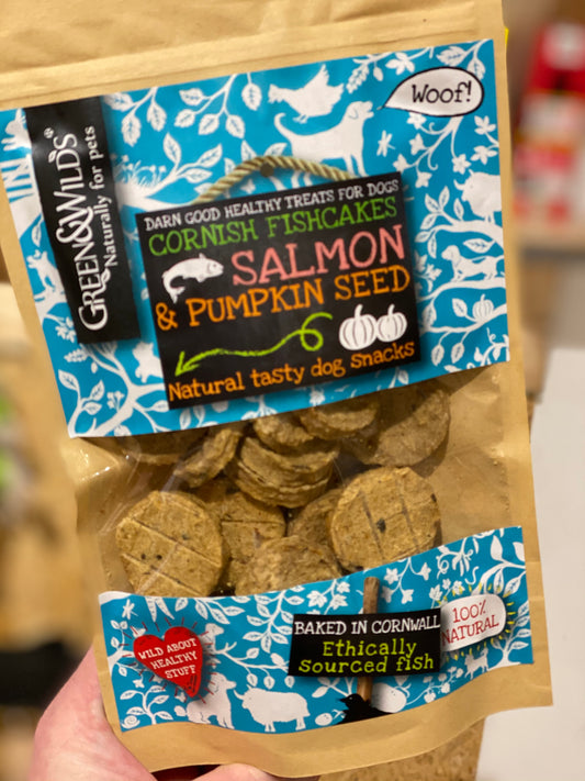 Salmon & Pumpkin seed treats