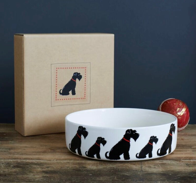 Schnauzer dog bowl (Black)