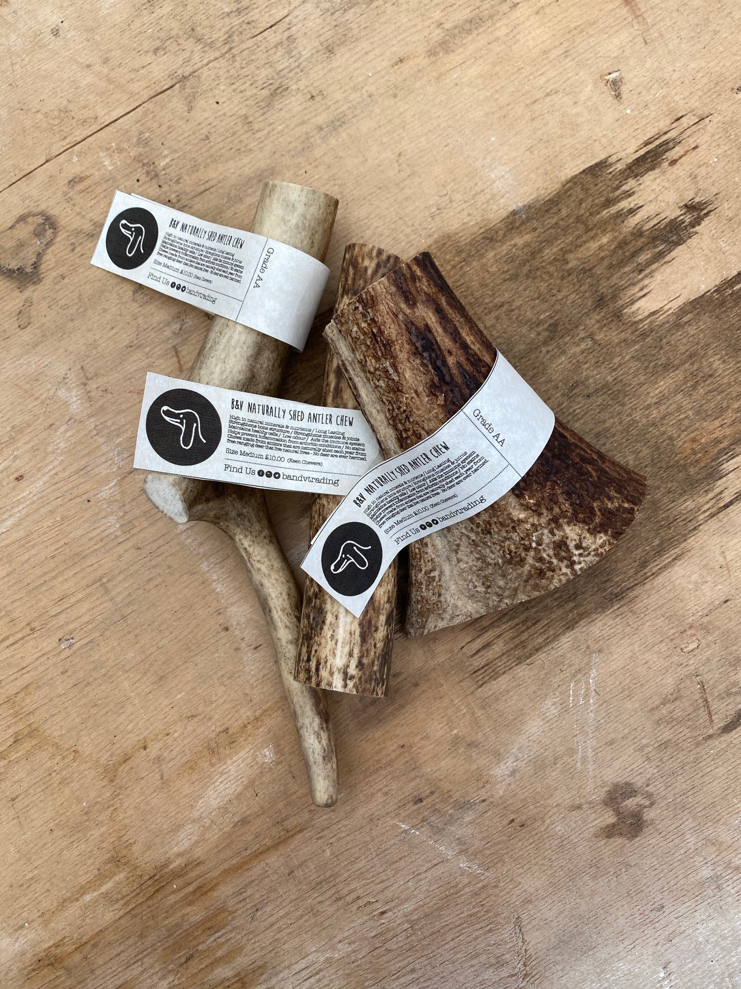 Antler chews naturally shed grade AA